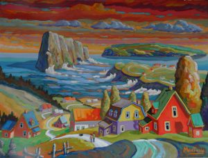 L'imposant Rocher Percé - 36 x 48