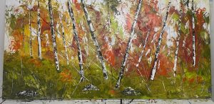 Bouleaux 129 - 30x60